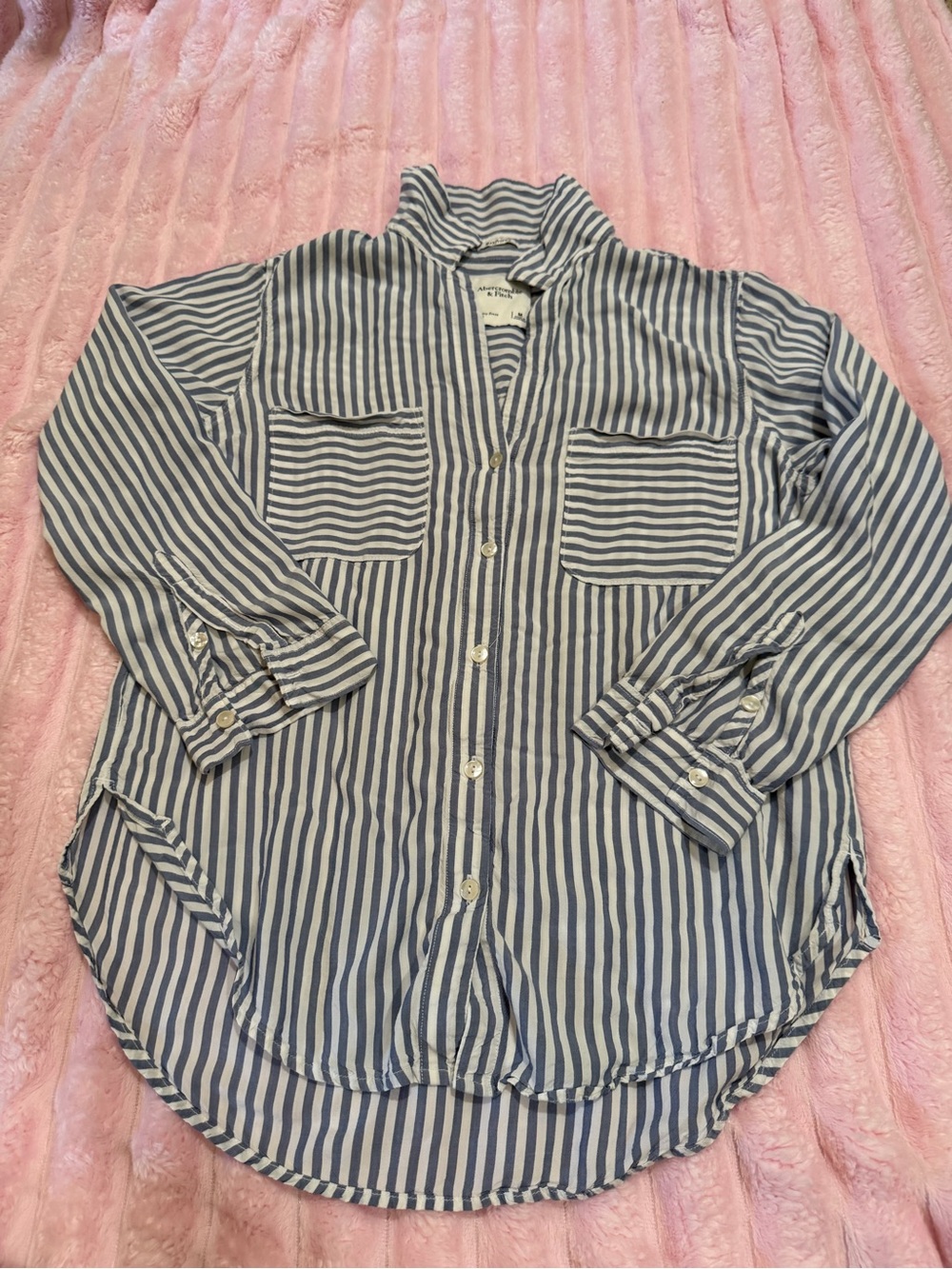 Striped Button-Up Shirt
